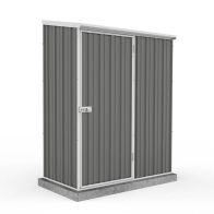 See more information about the Absco Space Saver 4' 11" x 2' 6" Pent Shed Steel Woodland Grey - Classic