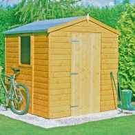 See more information about the Shire Faroe 6' 3" x 6' Apex Shed - Premium Dip Treated Shiplap