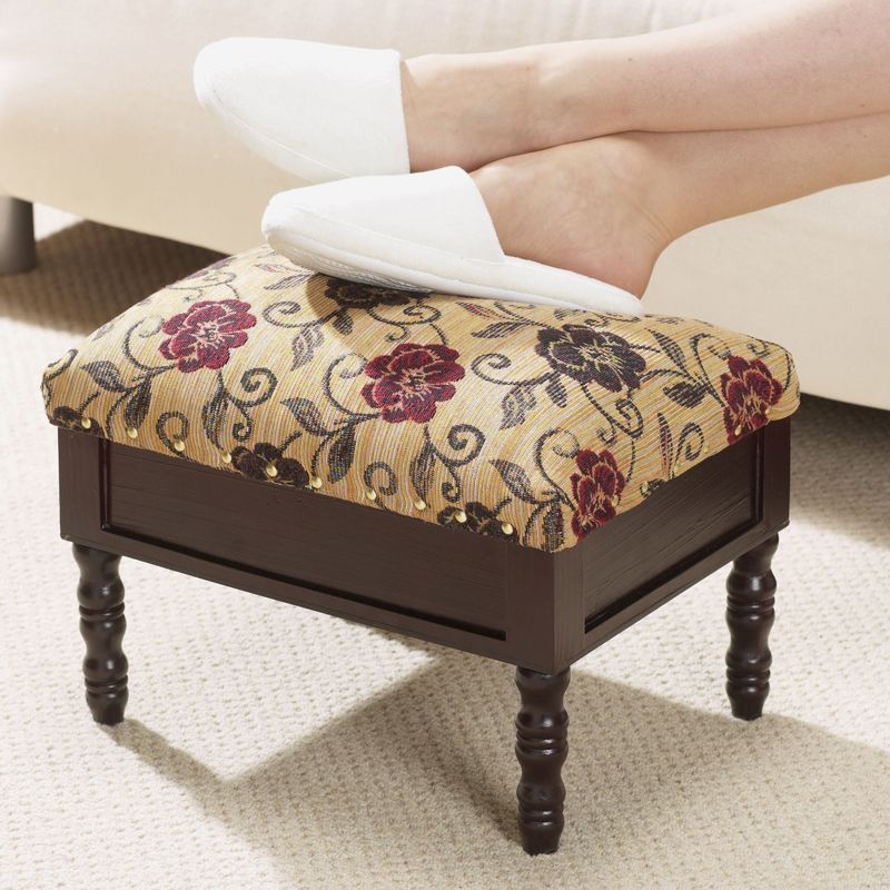 Classic Foot Rest Stool With Storage