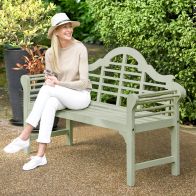 See more information about the Lutyens Style Painted Bench Sage Green