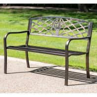 See more information about the Coalbrookdale Garden Bench Bronze