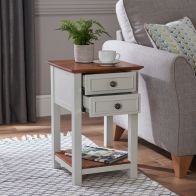 See more information about the Broadway End Table with 2 Drawers