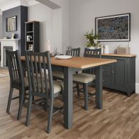 See more information about the Portchester Light Oak & Grey Extending 1.6 To 2M Dining Table