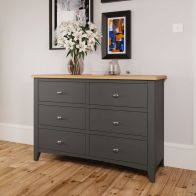 See more information about the Portchester Light Oak & Grey 6 Drawer Chest Of Drawers