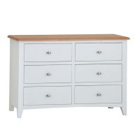 See more information about the Ava Oak 6 Drawer Chest White