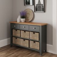 See more information about the Portchester Light Oak & Grey 9 Drawer Chest Of Drawers