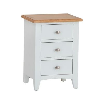 See more information about the Ava Oak 3 Drawer Bedside Cabinet White