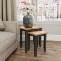 See more information about the Portchester Light Oak & Grey Nest Of 2 Tables