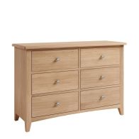 See more information about the Oxford Oak Large Chest of Drawers Natural 6 Drawers