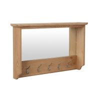 See more information about the Oxford Oak Coat Rack With Mirror