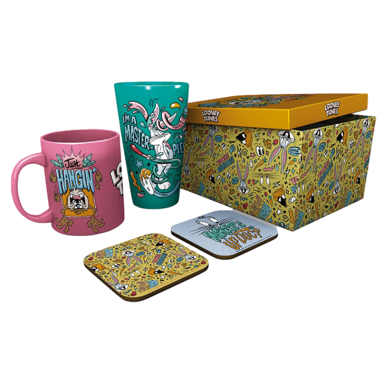 Looney Tunes Drink Gift Set - Mug, Glass & Coasters