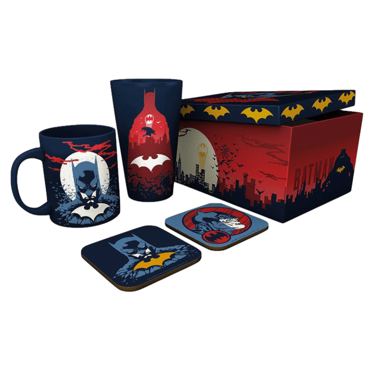 DC Comics Batman Drink Gift Set - Mug, Glass & Coasters