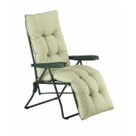 See more information about the Cotswold Garden Folding Relaxer by Glendale with Sage Cushions
