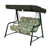 See more information about the Cotswold Garden Swing Seat by Glendale - 2 Seats Green & White Cushions