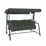 See more information about the Essentials Garden Swing Seat by Glendale - 3 Seats Green Cushions