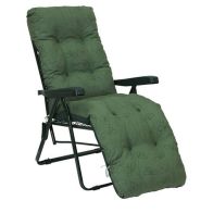 See more information about the Essentials Garden Folding Relaxer by Glendale with Green Cushions