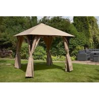 See more information about the Venice Garden Gazebo by Glendale with a 2.5 x 2.5M Beige Canopy