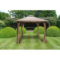 See more information about the Marco Polo Garden Gazebo by Glendale with a 3 x 3M Mocha Canopy