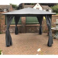 See more information about the Highfield Garden Gazebo by Glendale with a 2.5 x 2.5M Charcoal Canopy