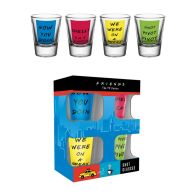See more information about the Set of 4 Friends Retro Shot Glasses