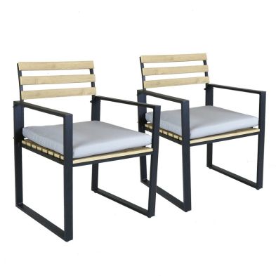 Wensum Polywood & Extrusion Aluminium Pair of Chairs