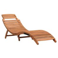 See more information about the Charles Bentley FCS Acacia Hardwood Large Curved Folding Sun Lounger