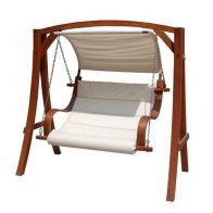 See more information about the Essentials Garden Swing Seat by Wensum - 3 Seats Cream Cushions