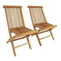 See more information about the Solid Wooden Tweak Folding Garden Patio Chairs 2 Set