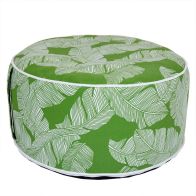 Wensum Inflatable Foot Stool Green Leaf