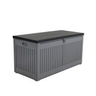 See more information about the Plastic Outdoor Storage Box 190 Litres Extra Large - Grey & Black Essentials by Wensum