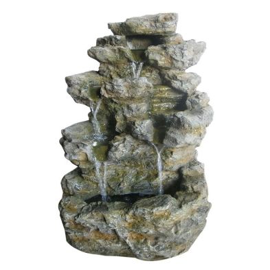 Wensum Stone Effect Large Garden Water Feature White LEDs