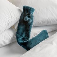 See more information about the Hamilton McBride Green Blue Long Rabbit Fur Hot Water Bottle