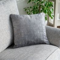 See more information about the Hamilton McBride 43cm x 43cm Silver Deco Cushion