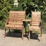 See more information about the Scandinavian Redwood Garden Tete a Tete by Charles Taylor - 3 Seats