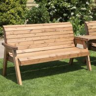 See more information about the Charels Taylor 4 Seat Straight Tete-a-tete Garden Bench & Table