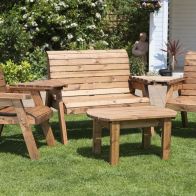 See more information about the Charles Taylor 4 Seat Rectangular Table Combi Scandinavian Redwood Garden Furniture