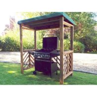 See more information about the Scandinavian Redwood Garden BBQ Shelter by Charles Taylor Green