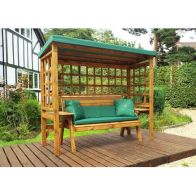 See more information about the Wentworth Garden Arbour by Charles Taylor - 3 Seats Green Cushions