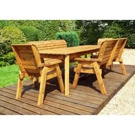 See more information about the Charles Taylor 8 Seat Rectangular Table Combi Scandinavian Redwood Garden Furniture