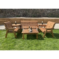 See more information about the Garden Furniture Set by Charles Taylor - 3 Bench 2 Square Tray Square Coffee Table