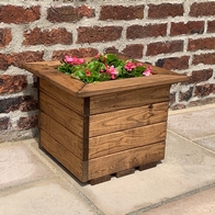 See more information about the Small Square Scandinavian Redwood Garden Planter