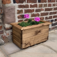 See more information about the Small Scandinavian Redwood Garden Planter Trough
