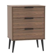 See more information about the Drayton Midi Chest of Drawers Brown 3 Drawers