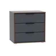 See more information about the Drayton Chest of Drawers Grey 3 Drawers