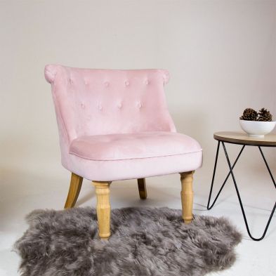 Wensum Toulouse Velvet Occasion Chair Pink