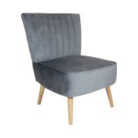 See more information about the Bentley Velvet Cocktail Chair Grey
