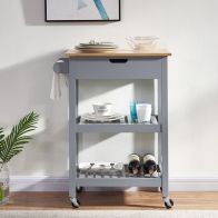 See more information about the Wensum Kitchen Trolley Cart Grey