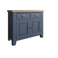 See more information about the Bondi Large Sideboard Oak Blue 2 Doors 2 Shelves 2 Drawers