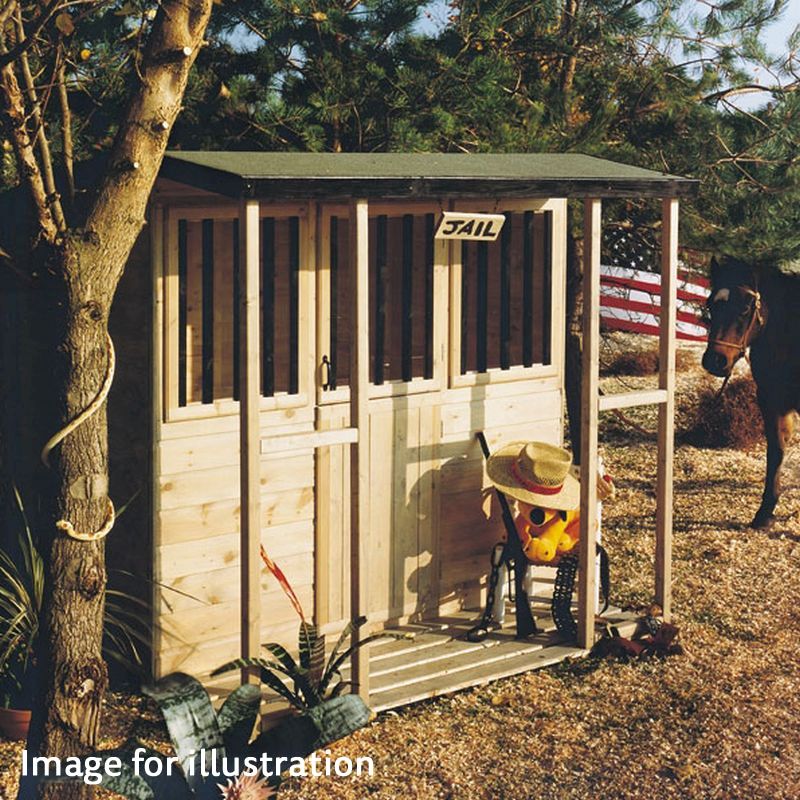 Shire The Stable/Sheriff's Office/Jailhouse Garden Playhouse (6' x 6')