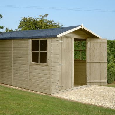 Shire Jersey Shiplap Pressure Treated Garden Shed 13' x 7'
